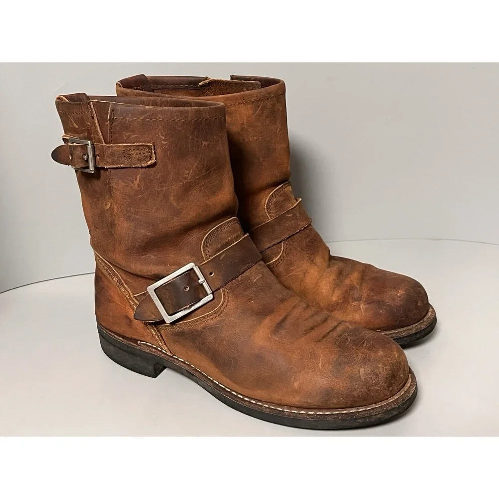 Red Wing 3356 Short Engineer Cooper Rough & Tough Boots Women US 7.5 38- USA